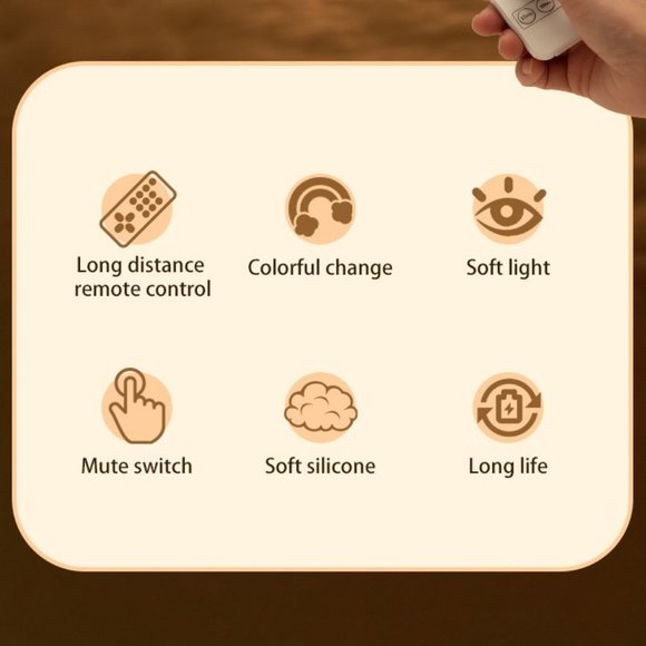 Perfect Gift Jade bunny Sleeping lamp light up silicone animal night light - Picture 3 of 16